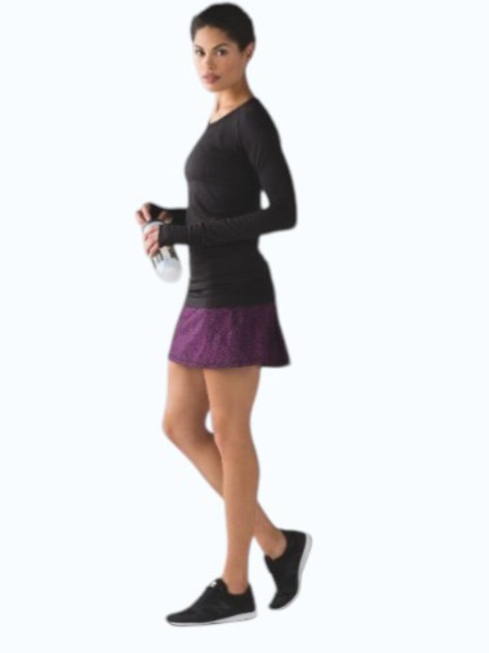 Lululemon Circuit Breaker Skirt (Regular) (13") Circuit Aurora Black / Black